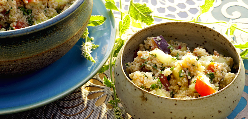 Couscous-Salat mit Ananasminze